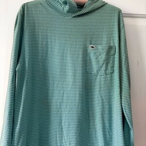 Vineyard Vines Men’s Striped Green Long Sleeve Hoodie